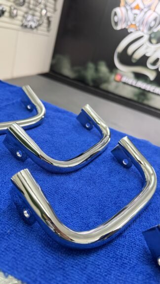 Cadeado + barra estabilizadora cromado