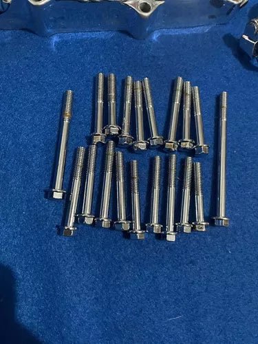 Kit Parafuso Motor CG 125 2000 A 2008 Cromado